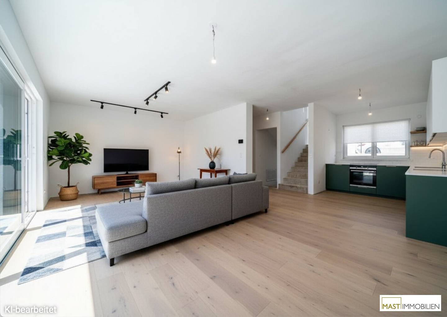 Finish ready semi detached house in a sought-after location with distant views of Wien