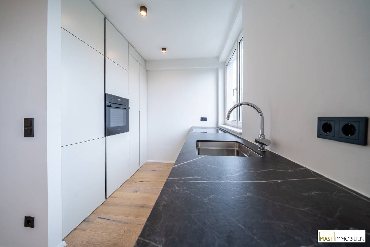 Apartment with bright eat in kitchen and renovated