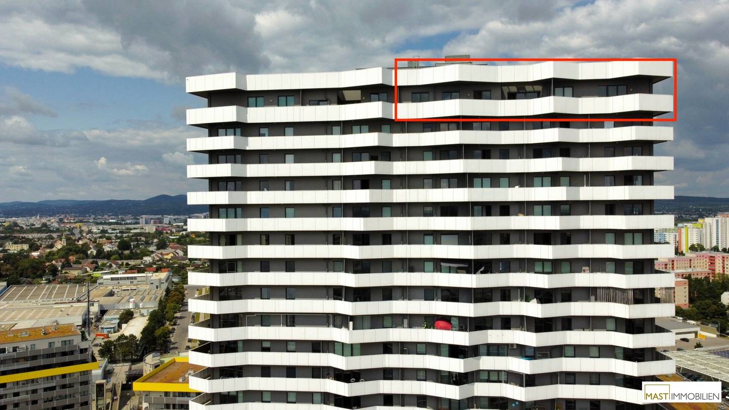 Penthouse with Burgenland view and terrace