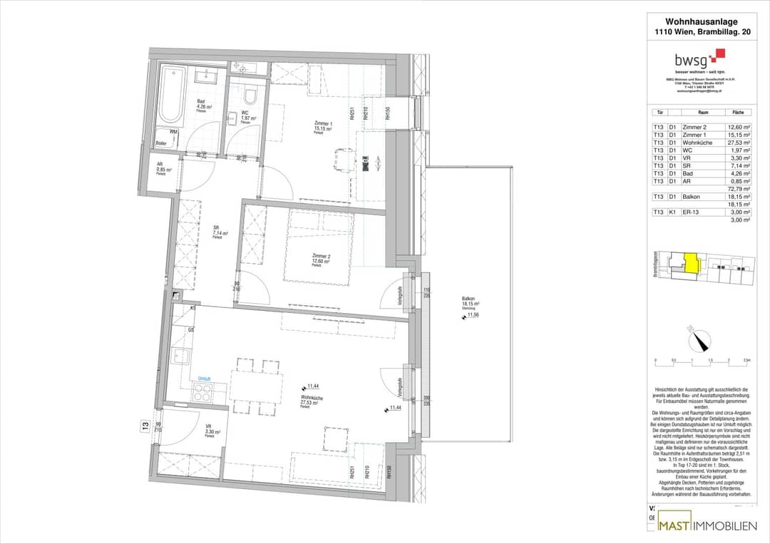 3-Room New Build Apartment Simmering