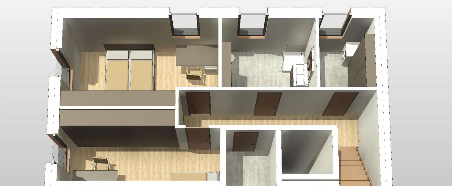 Penthouse with panoramic terrace on two levels