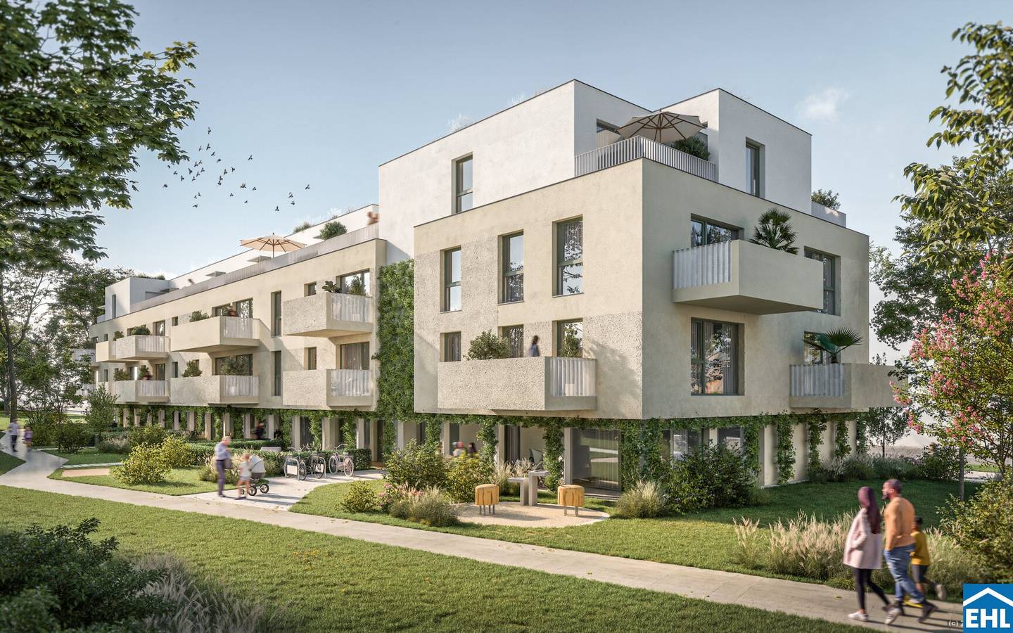 Wohnung Neubau Erstbezug Balkon Badeteich