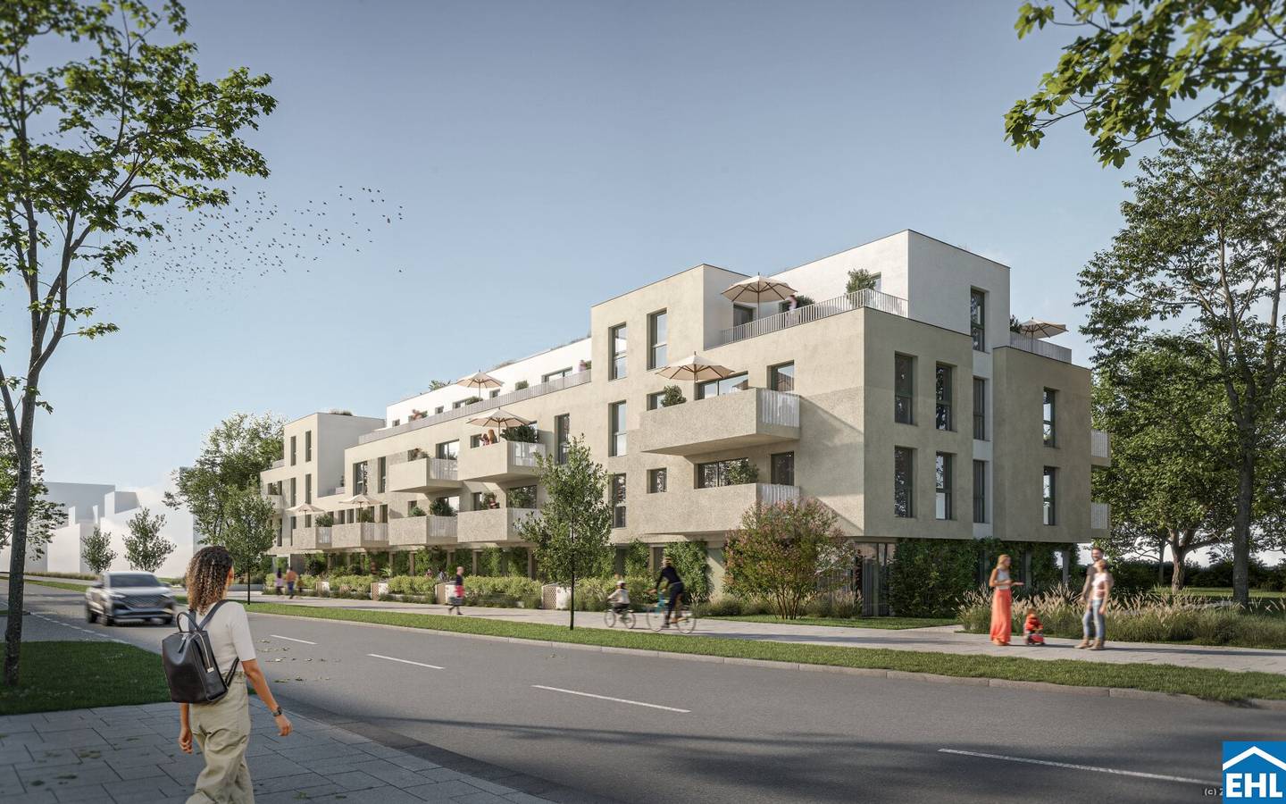 Wohnung Neubau Erstbezug Balkon Badeteich