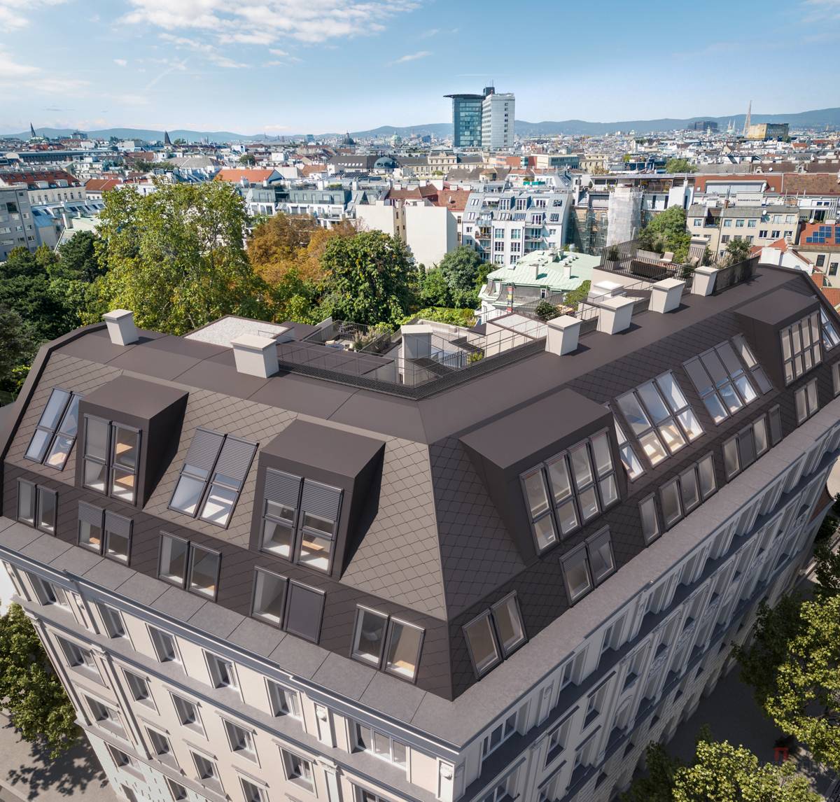Penthouse Wien Altbau Erstbezug Dachterrassen