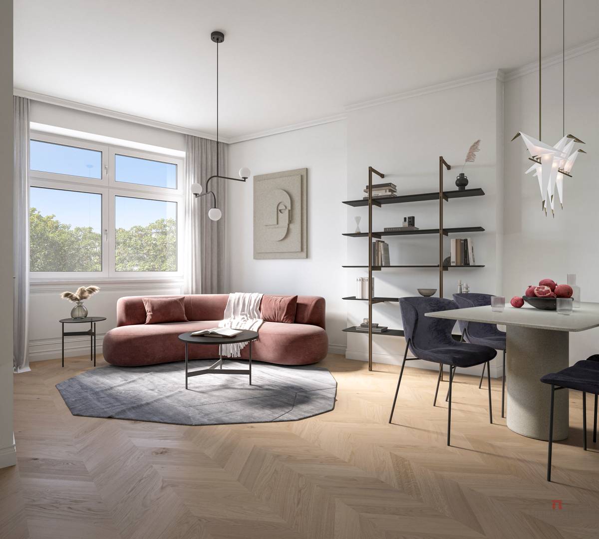 Altbauwohnung Erstbezug mit hofseitigem Balkon