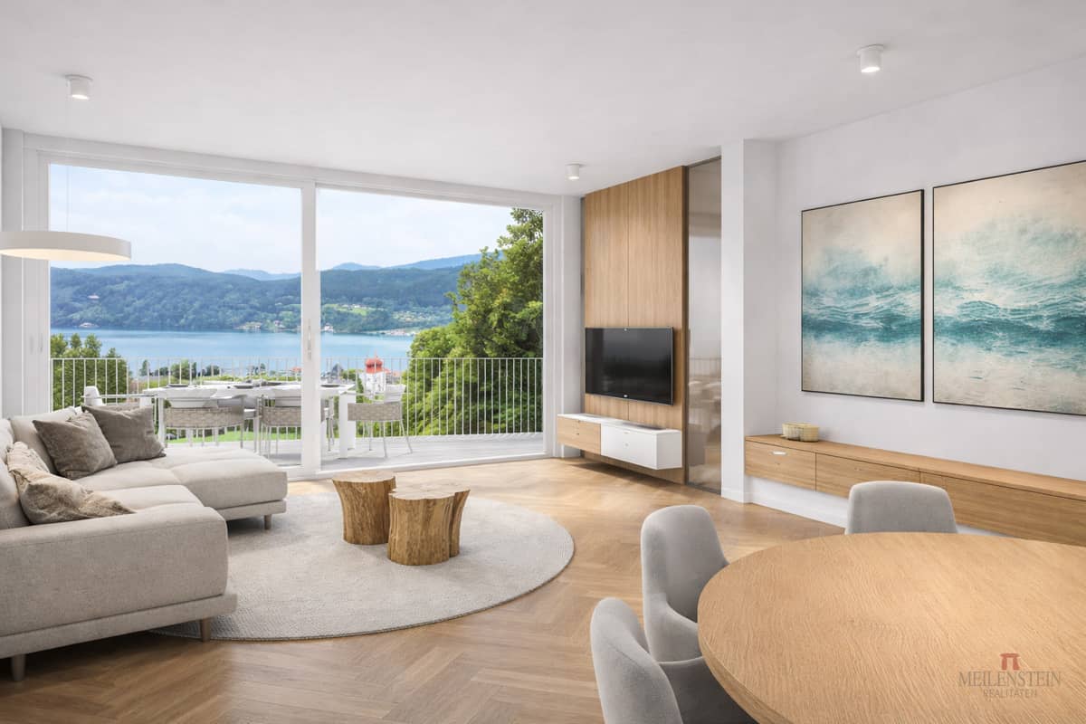 Ground floor apartment with lake view and terrace