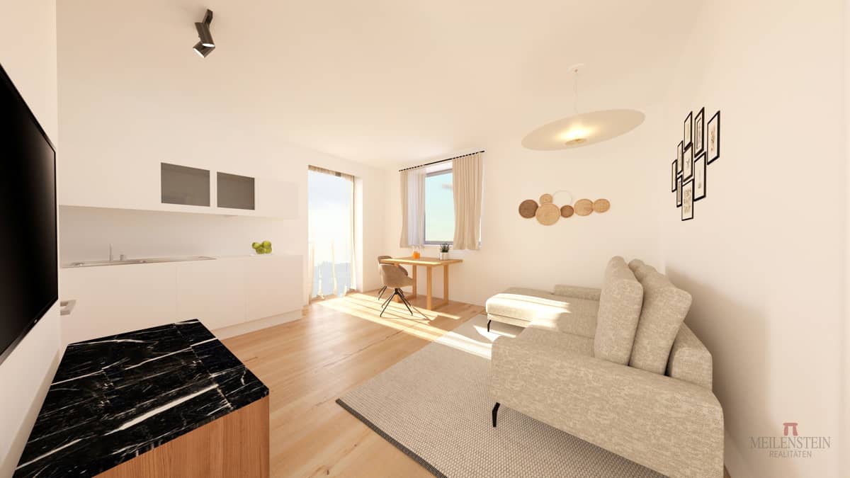 Newly built apartment with lift and sunny balcony