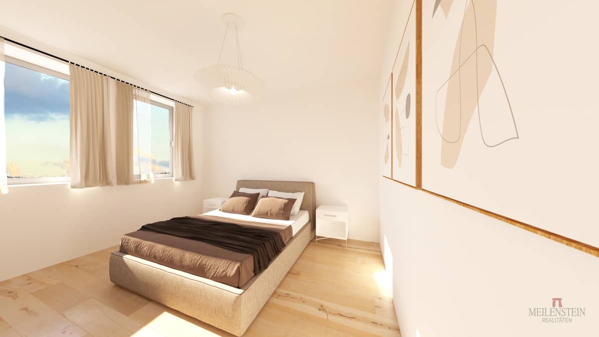 Newly built apartment with lift and sunny balcony