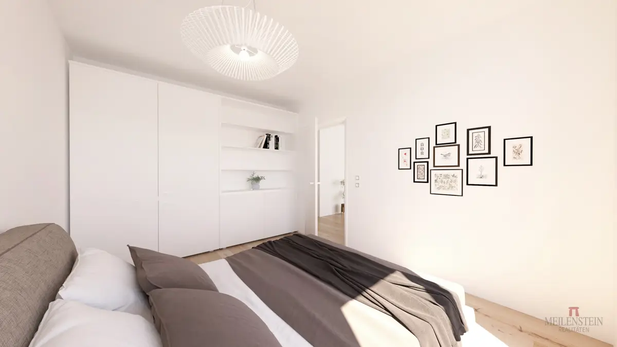 Newly built apartment with balcony and elevator