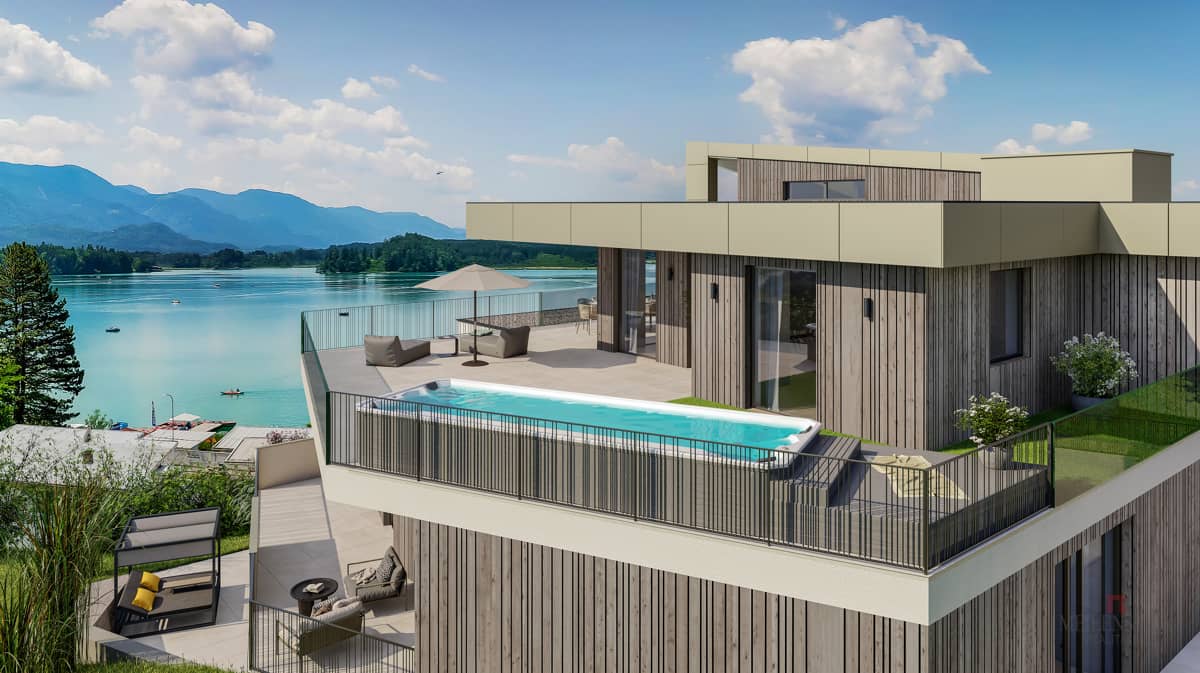 Wohnung Seeblick Terrasse ruhige Naturlage
