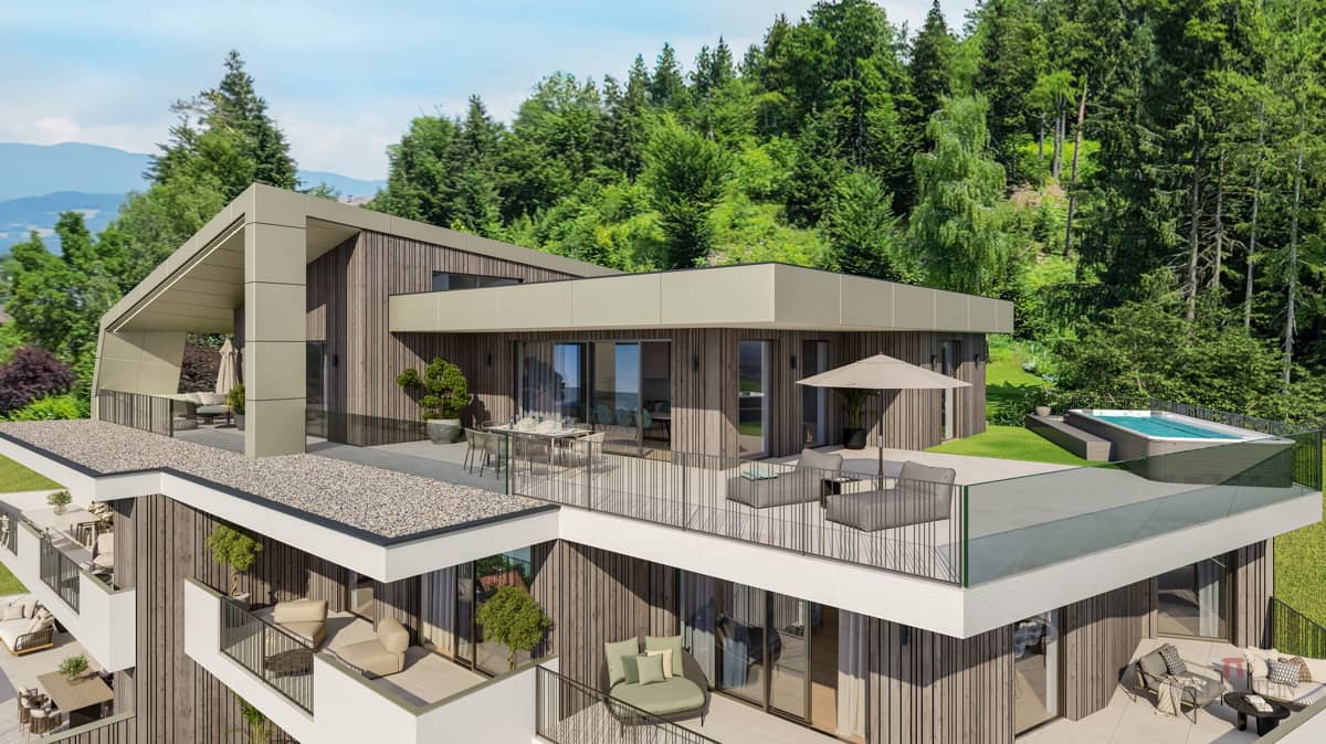 Penthouse mit Seeblick und drei Terrassen