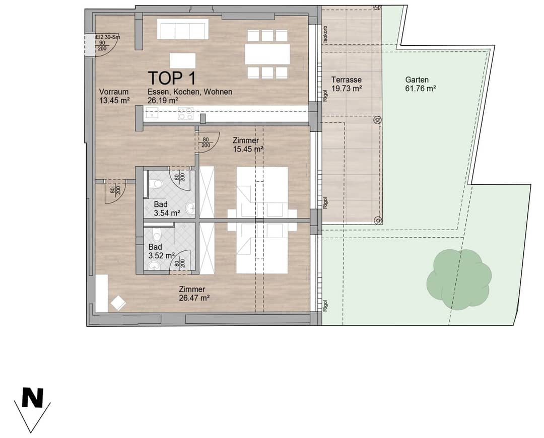 Luxus-Ferienwohnung 88 m² mit Garten & Terrasse in Achensee-Achenkirch