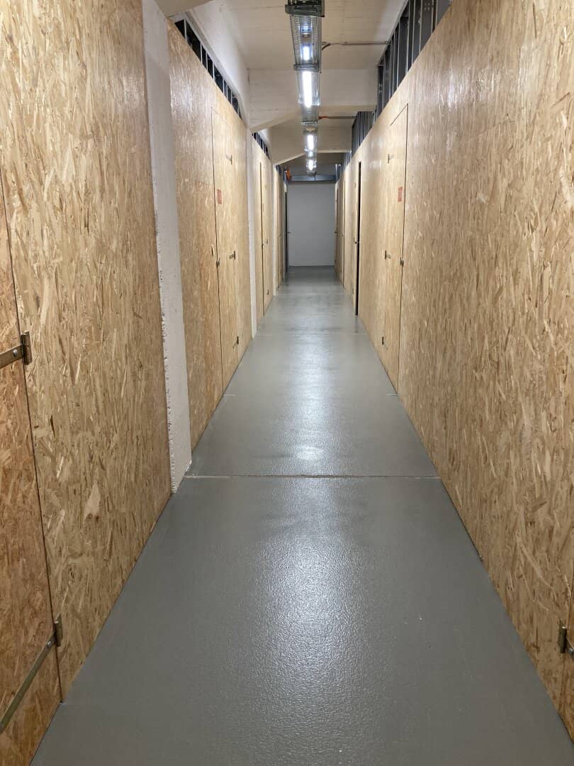 Different storage spaces