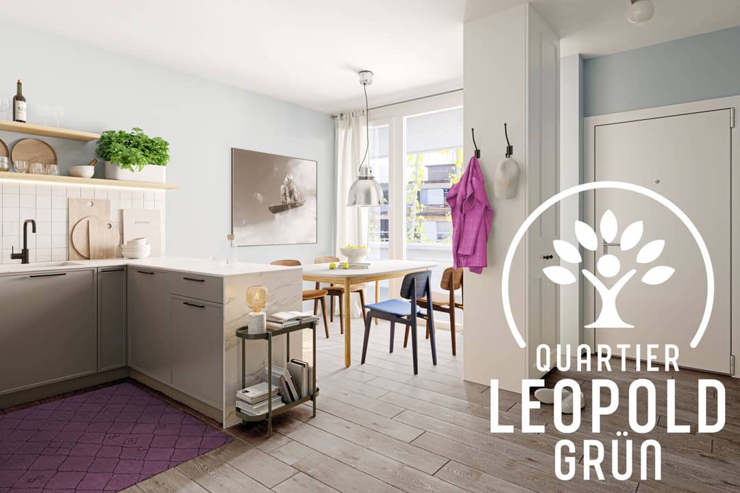 Neubau Erstbezug Wohnung Olympisches Dorf Loggia