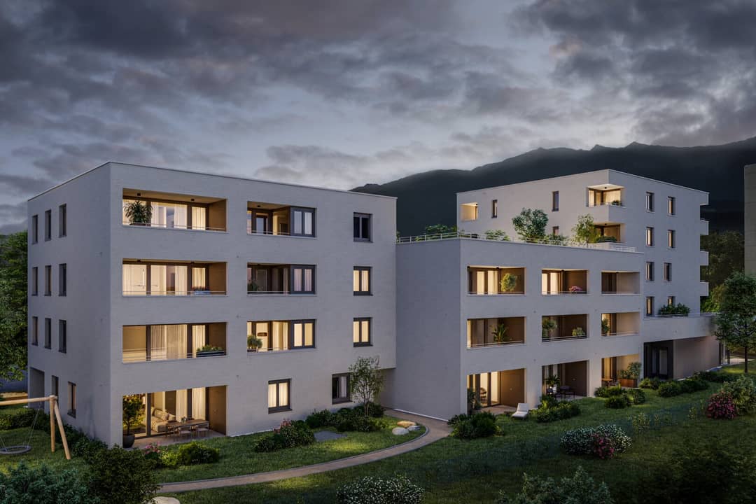 Wohnung mit Garten Loggia Neubau Leopold Grün
