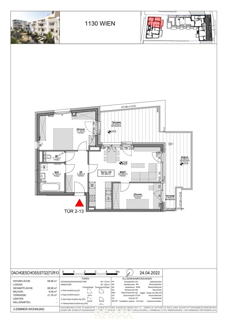 Dachgeschosswohnung mit Dachterrasse und direkter U4 Anbindung