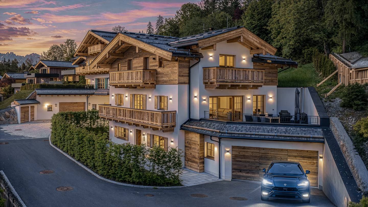 Luxusvilla am Sonnberg in Kitzbühel – Blick über Kitzbühel, 389 m²