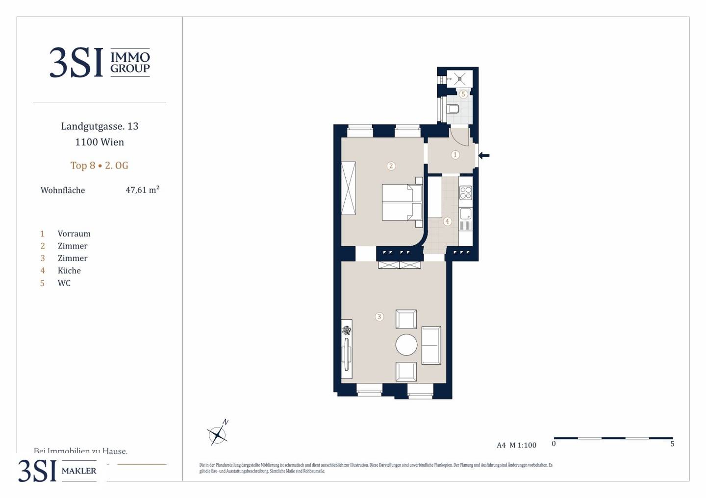 Altbau Wohnung nahe Hauptbahnhof teilmöbliert