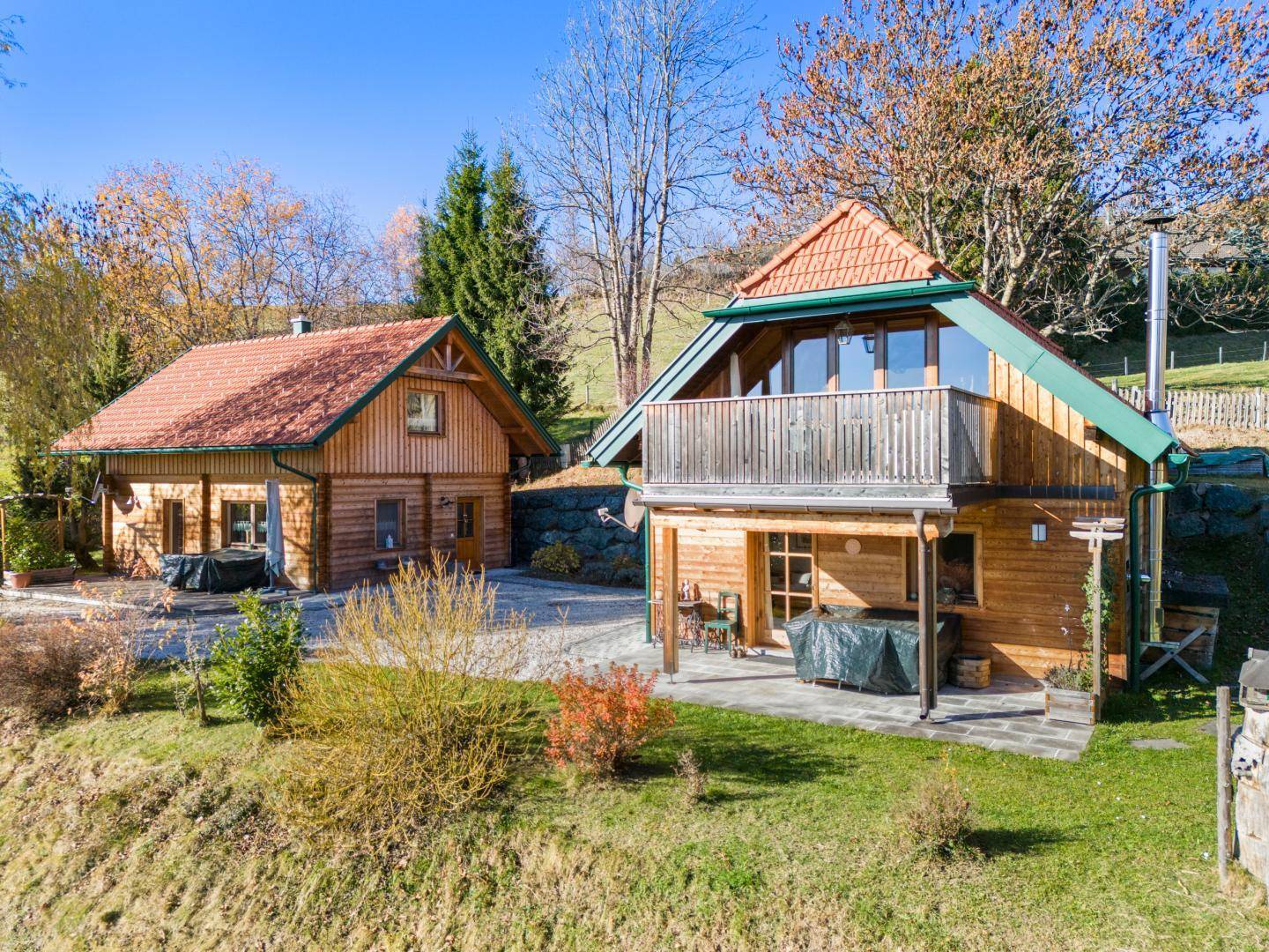 Jagdhaus in Hüttenberg mit Bergpanorama, 70 m², 3 Zimmer, Balkon