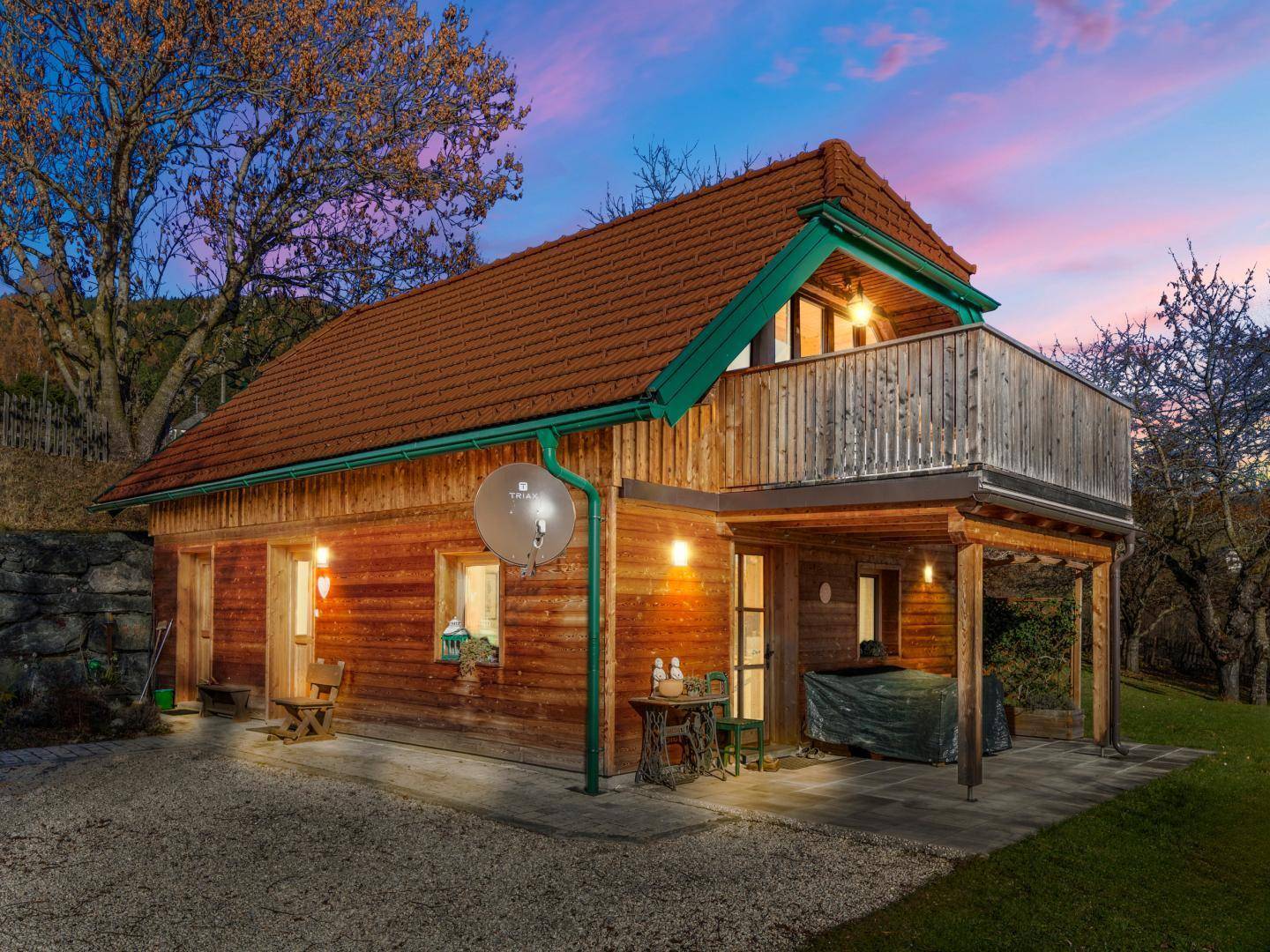 Jagdhaus in Hüttenberg mit Bergpanorama, 70 m², 3 Zimmer, Balkon