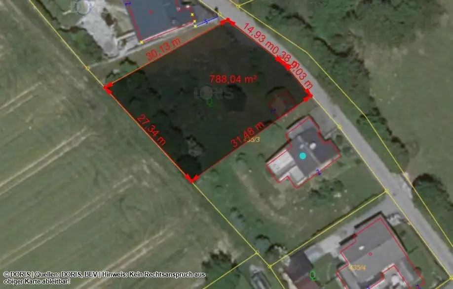 Approximately 788 m² building plots around €148,000 with a view of greenery in a rural quiet location