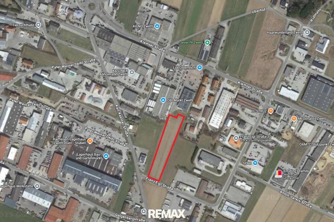 Zwei Gewerbegrundstücke im BB-Gebiet, 7.063 m², Zwettl Stadt