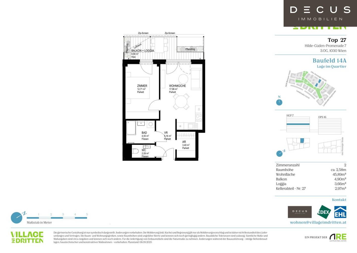 Naturally Outdoors | Baufeld 14A | Owner-occupier | Completion 2027 | Village im Dritten
