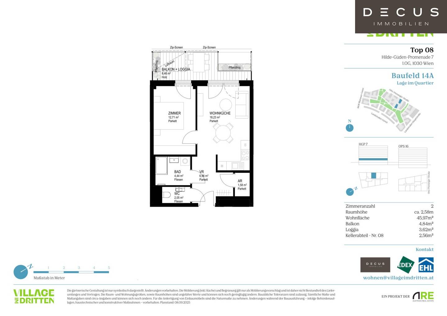 | ZWEI ZIMMER | NATÜRLICH DRAUSSEN | BF 14A | ANLEGER | VILLAGE IM DRITTEN | FERTIGSTELLUNG 2027