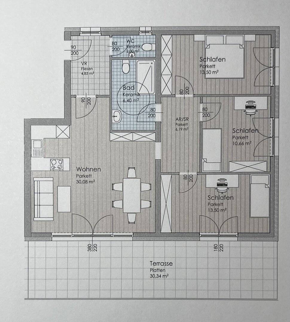 Wohnung Neubau Erstbezug nahe Wallersee Terrasse