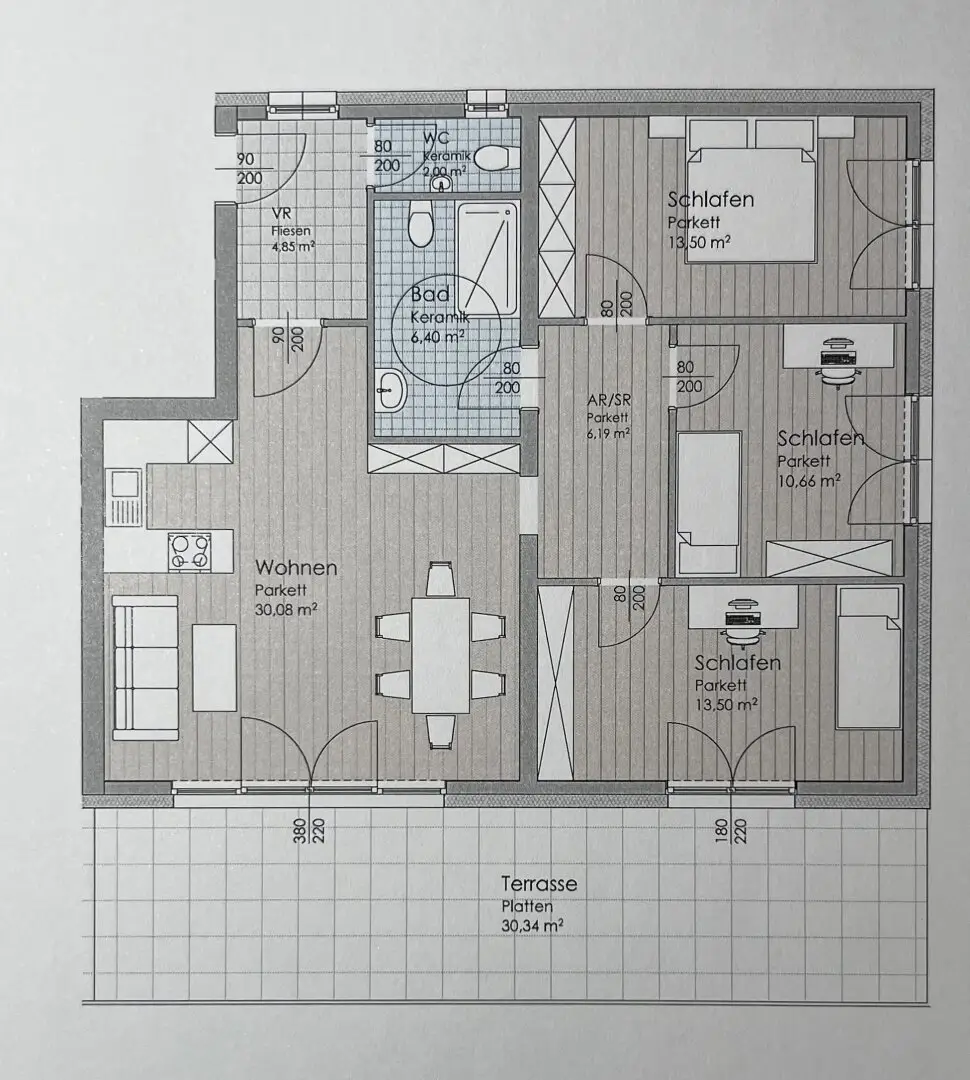 Wohnung Neubau Erstbezug nahe Wallersee Terrasse