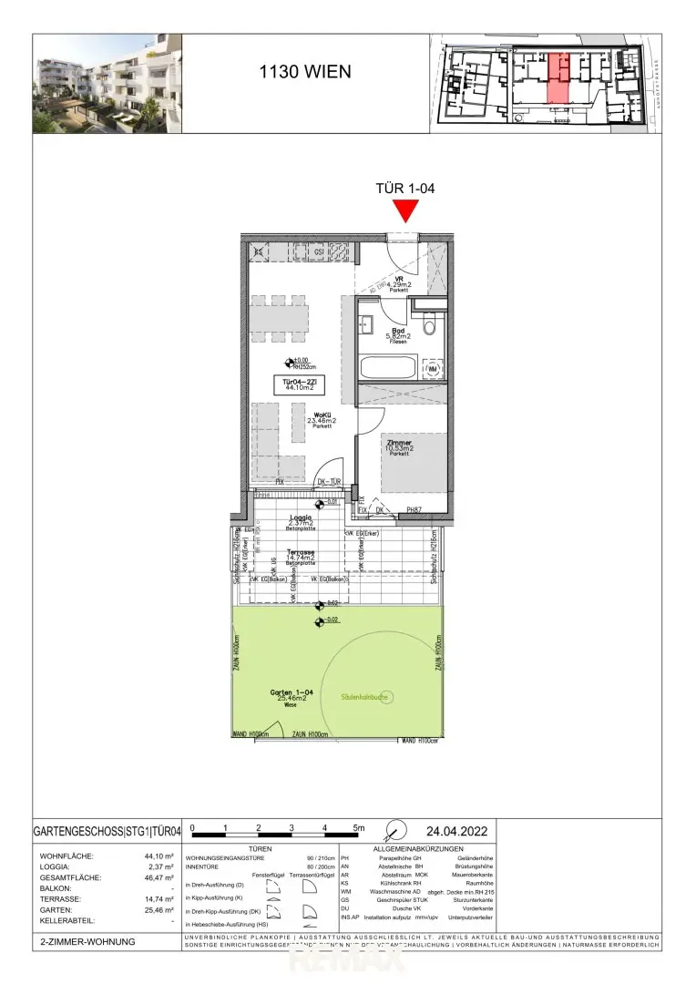 Wohnung Neubau mit Garten in Hietzing