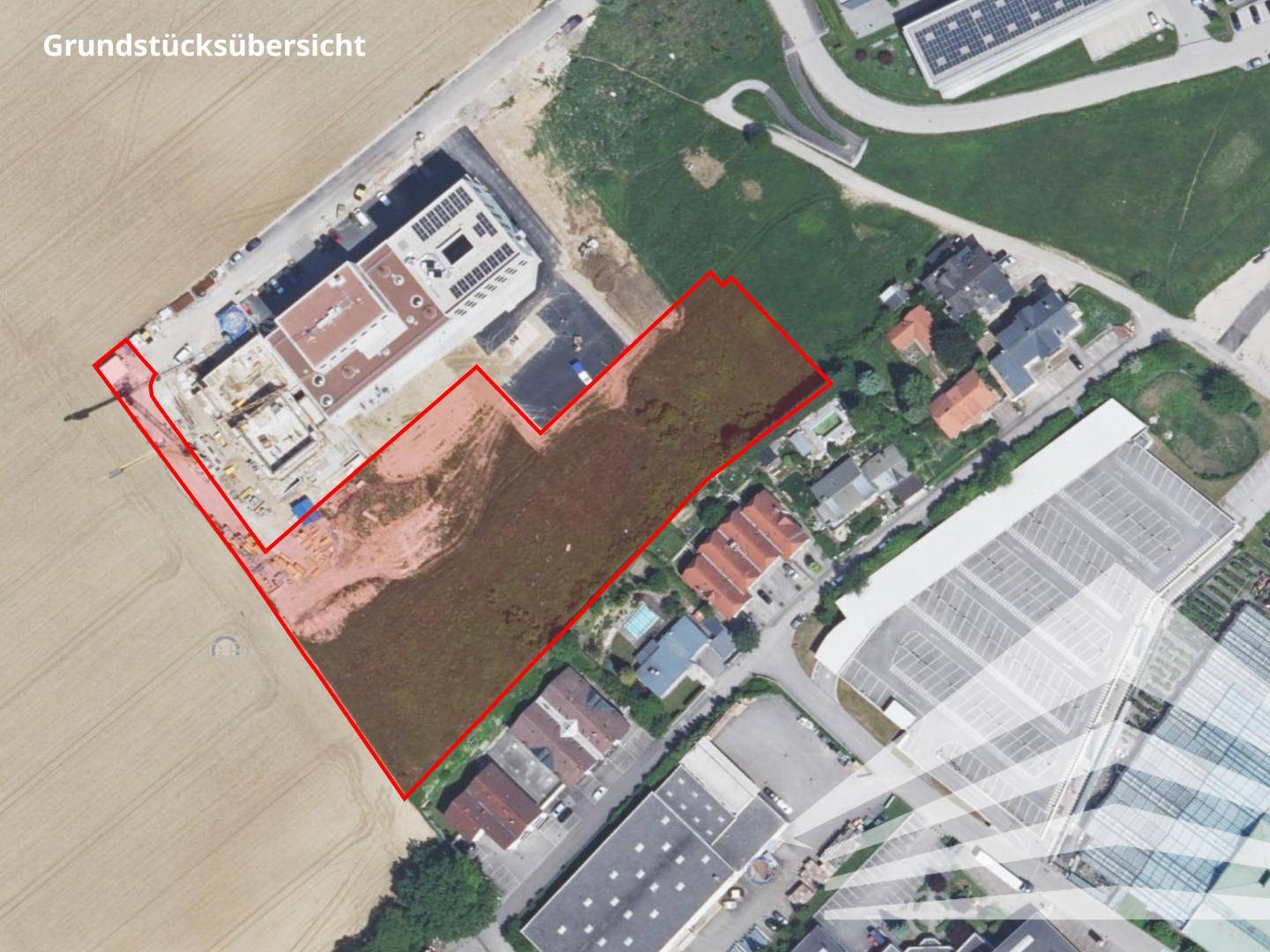 9.127 m² Gewerbegrundstück in Pasching nahe Plus City, MB1 Widmung