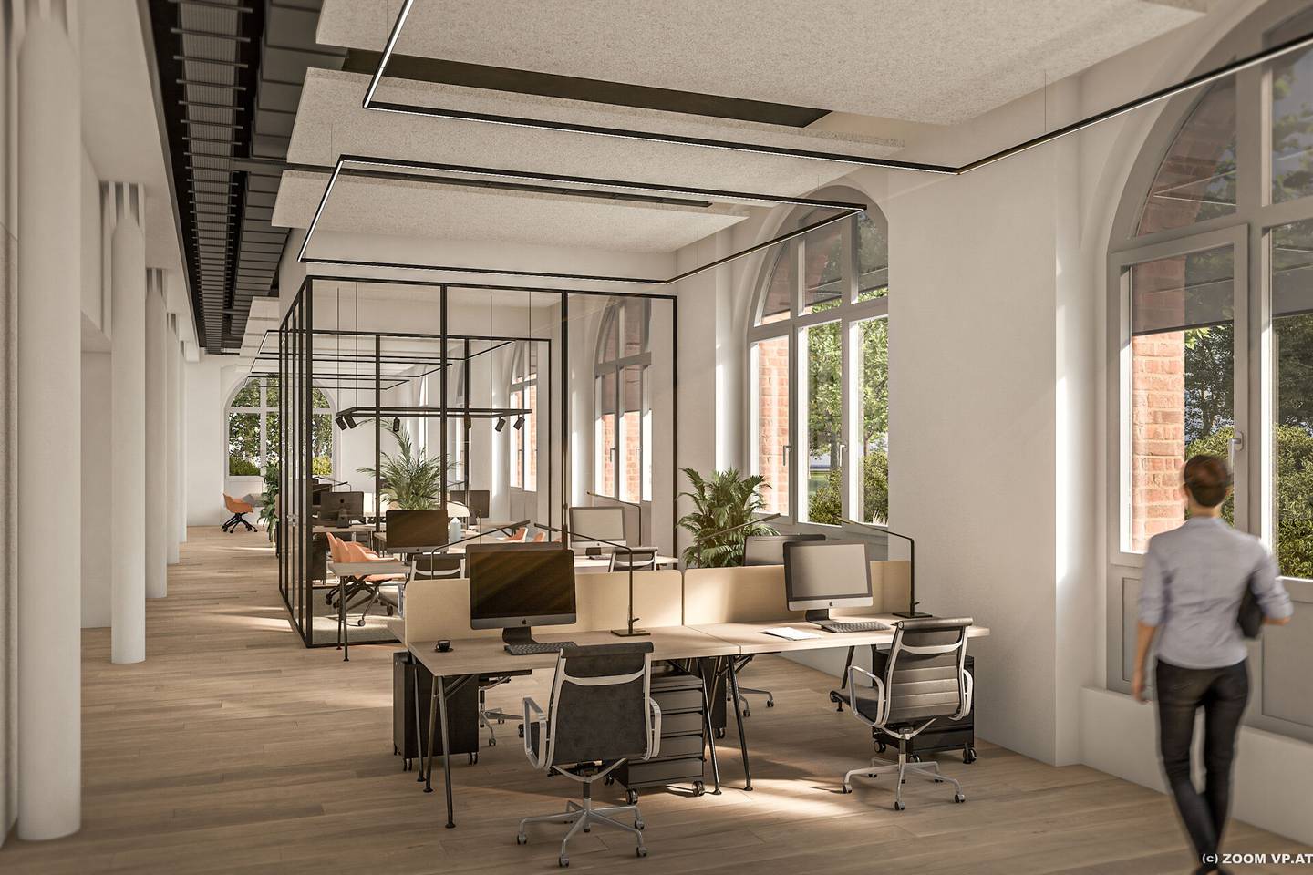 Inventarhalle Loft in Wien Favoriten mit Garten und Terrassen