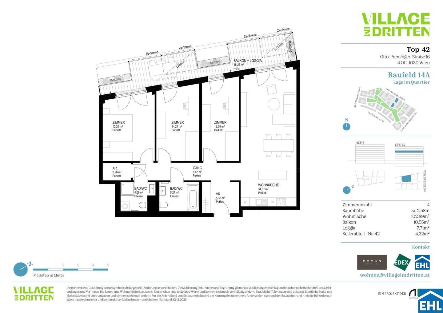New Build Apartment With Balcony