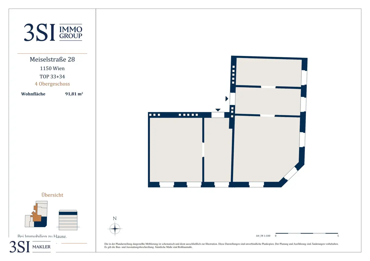 Wohnung Altbau Potenzial nahe Meiselmarkt