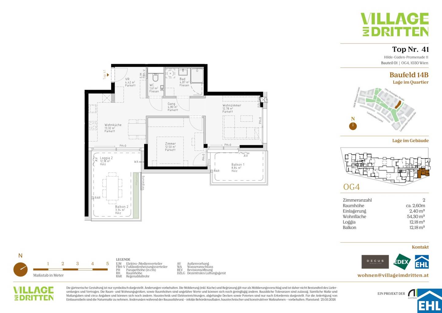 Apartment with floor to ceiling windows and loggia