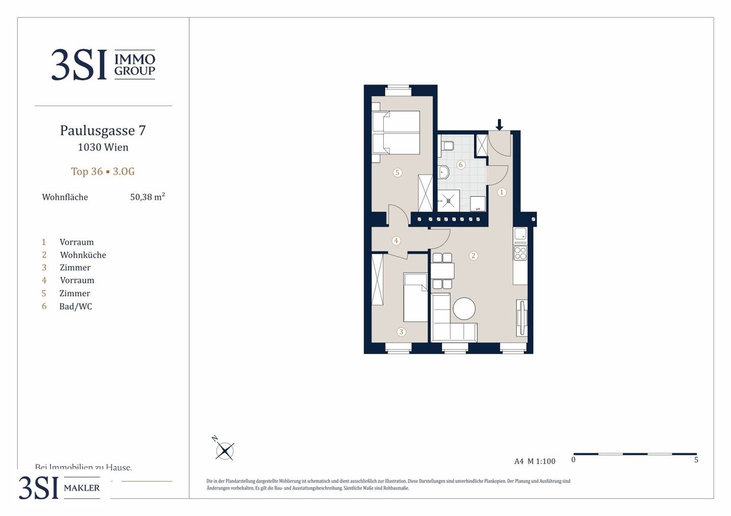 Wohnung am Paulusplatz Erstbezug grün gelegen