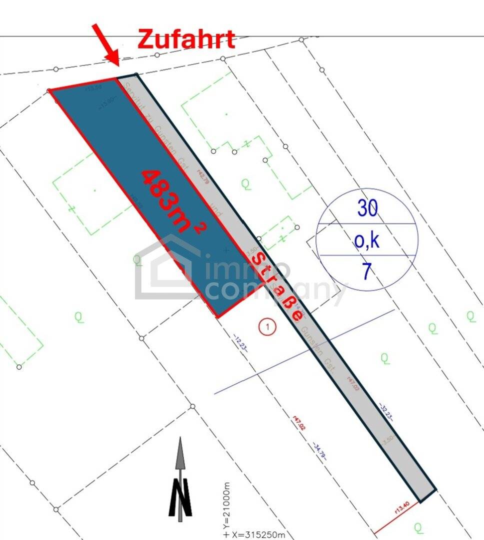 Grundstück 483 m² in Mannersdorf am Leithagebirge – Bauklasse I