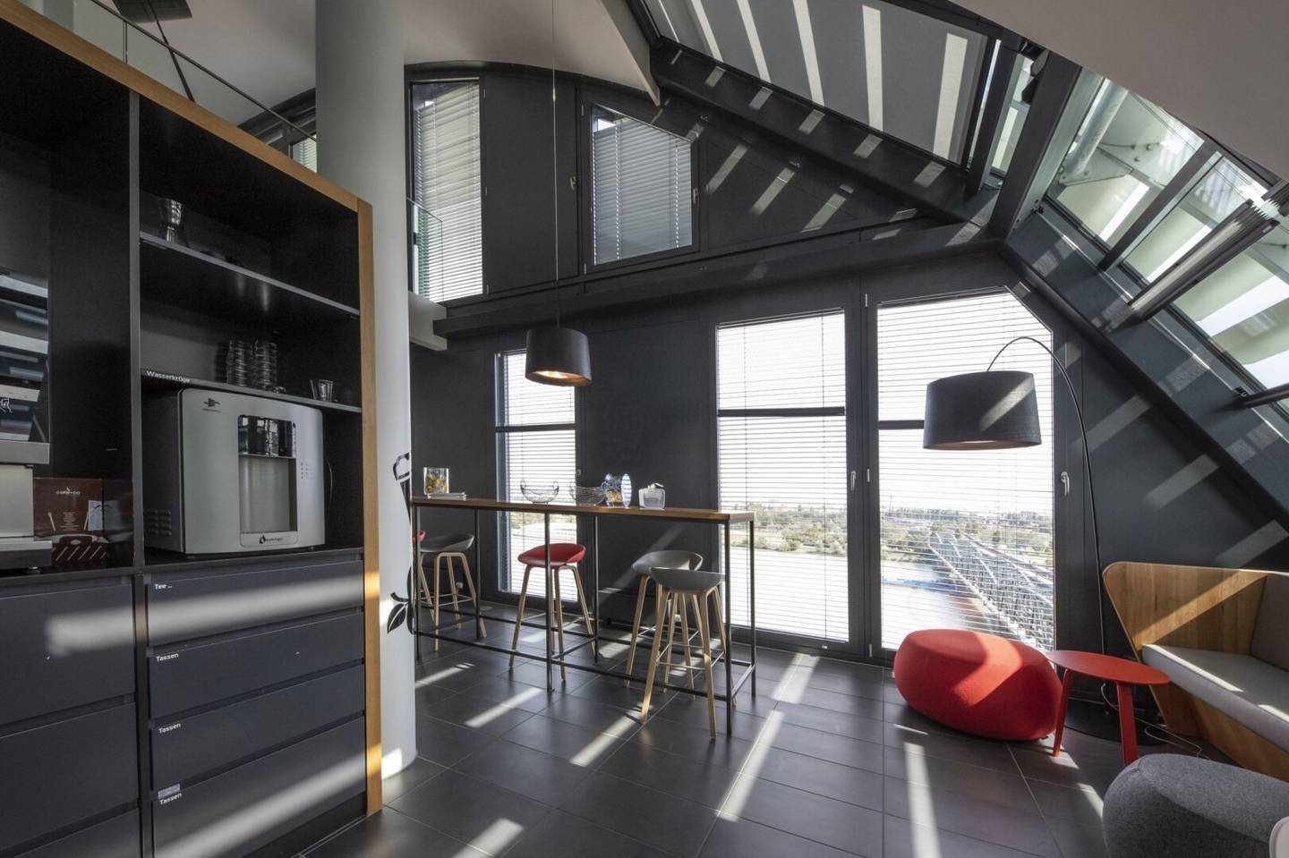 Great office on the 11th and 12th floors with Danube view near U-Bahn and S-Bahn station