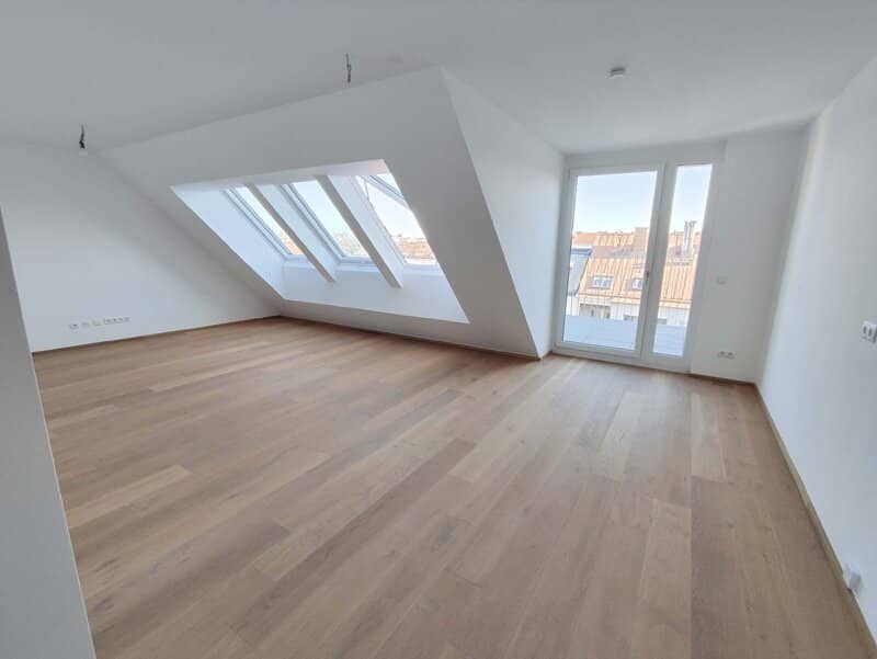 Light filled penthouse apartment with terrace and city view