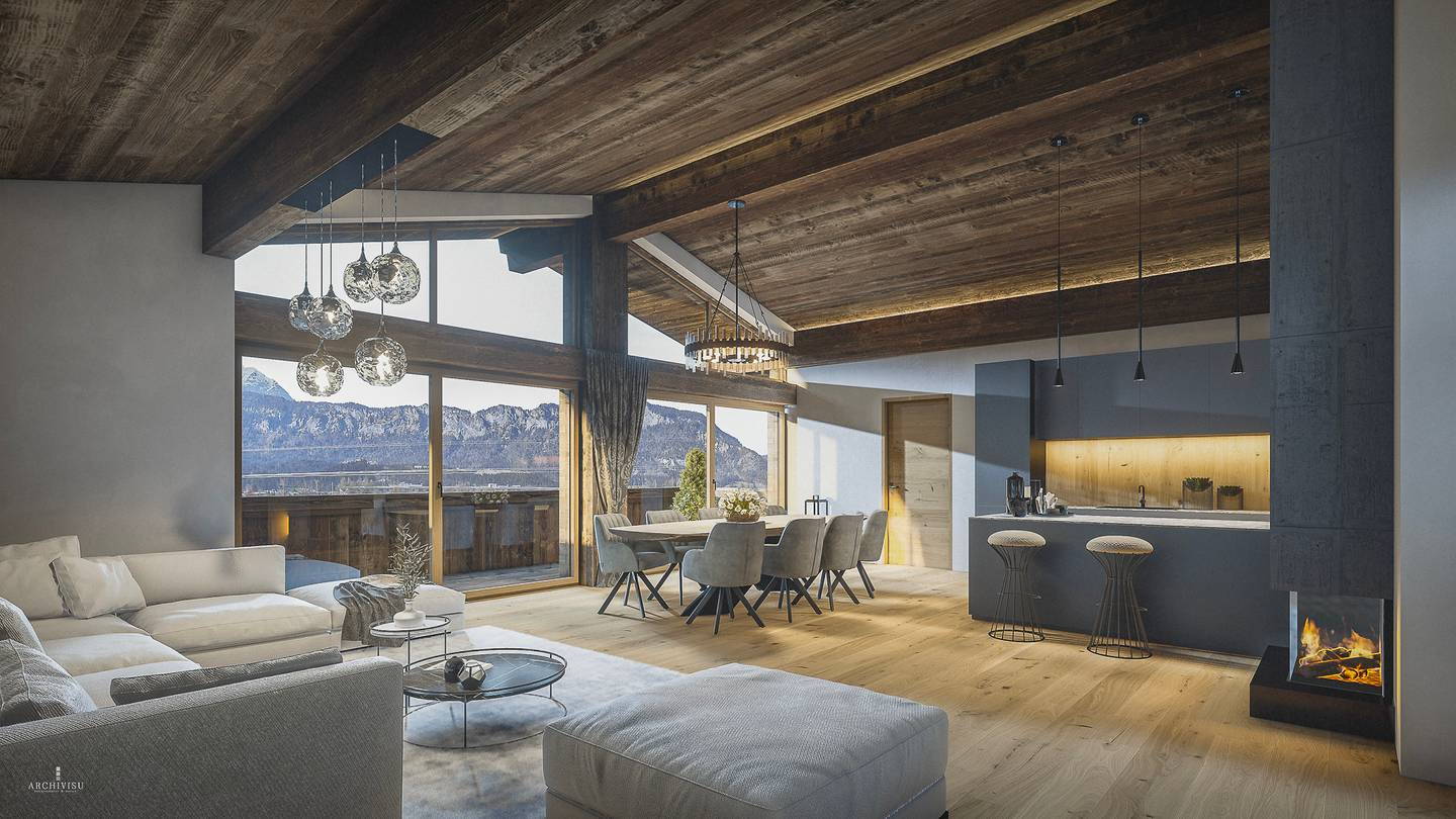 Kaiserblick Penthouse Neubau mit drei Terrassen