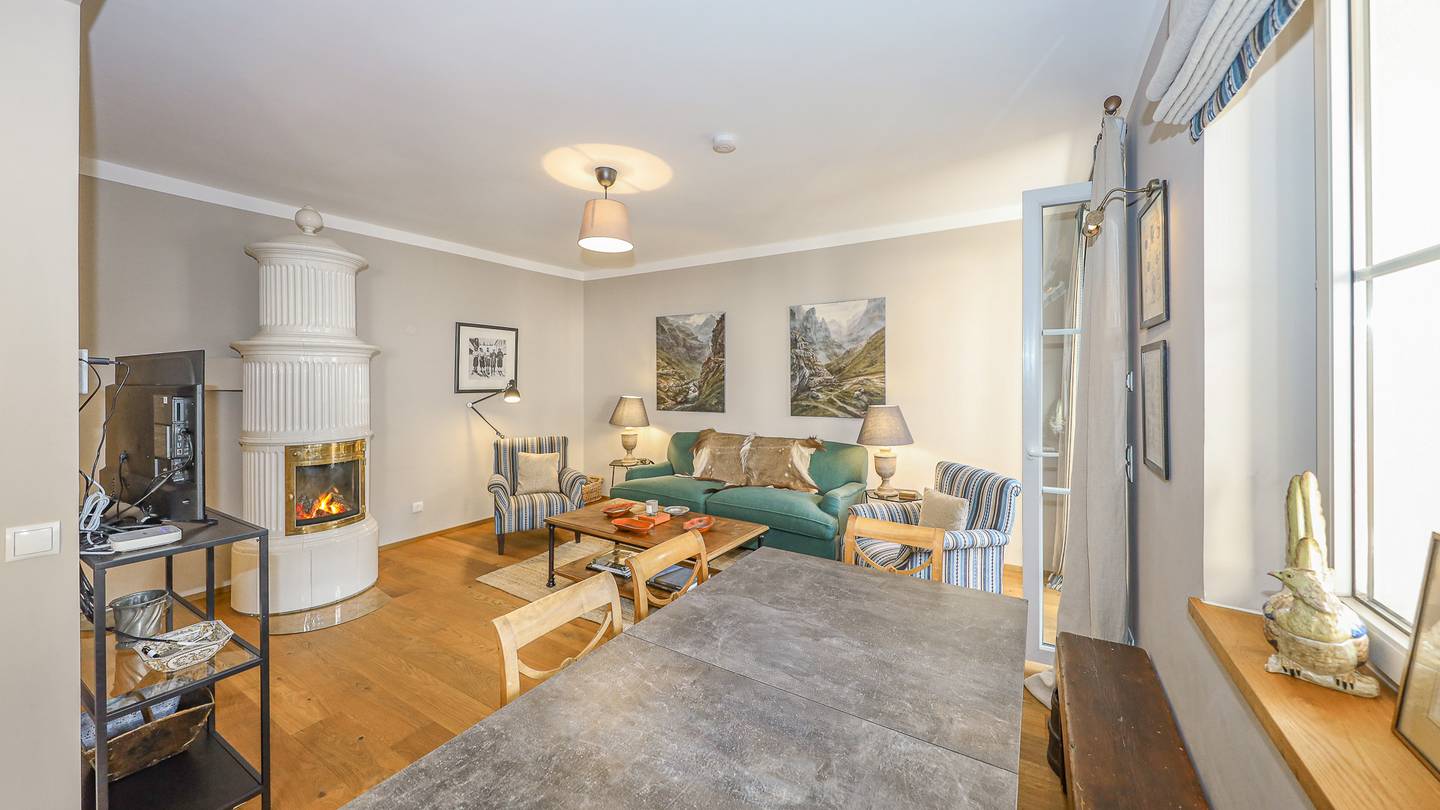 Wohnung ruhige Zentrumslage Balkon Kamin