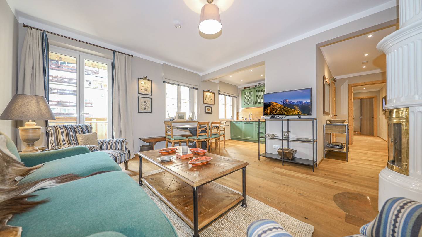 Wohnung ruhige Zentrumslage Balkon Kamin
