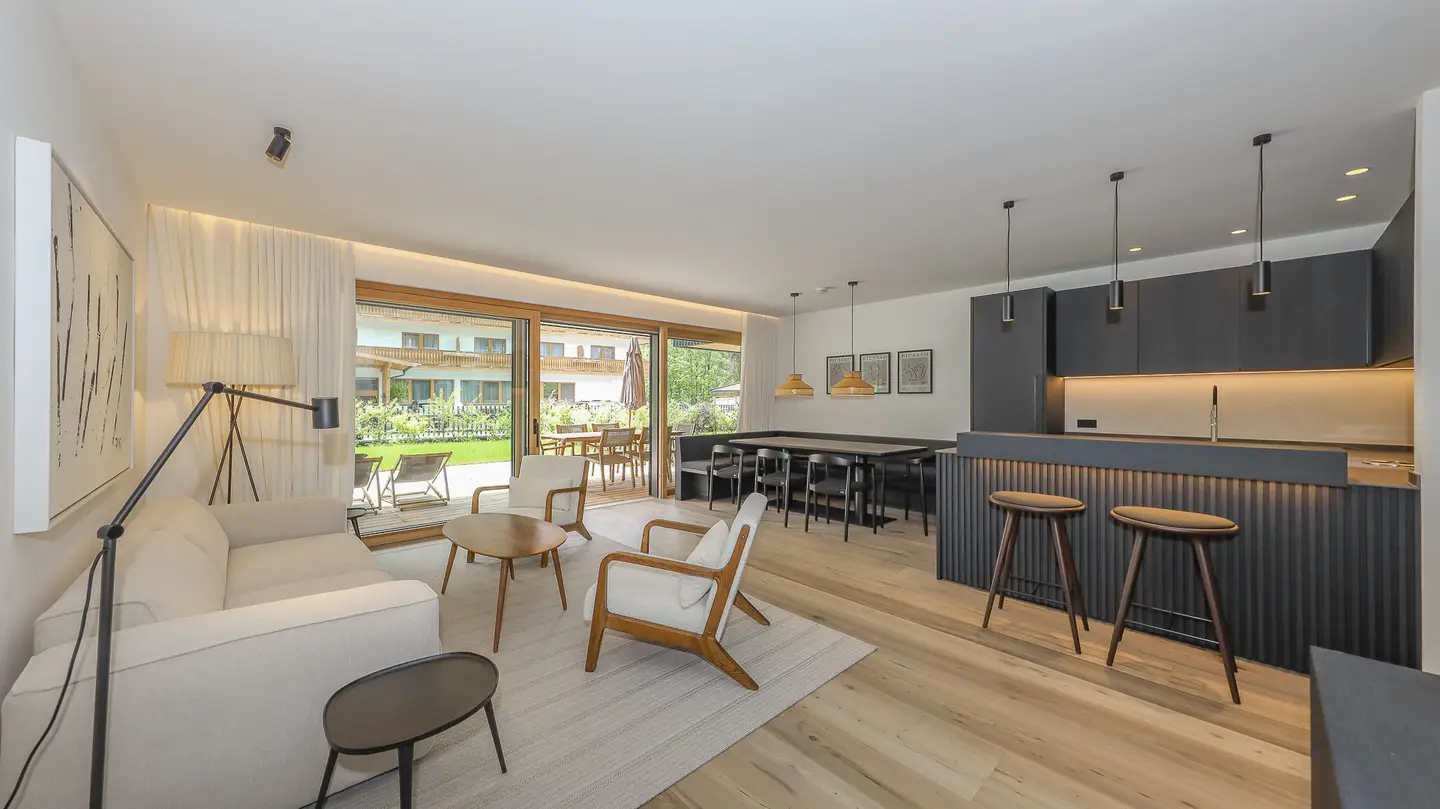 Ground floor apartment Riverside garden at the foot of the Gaisberg first occupancy
