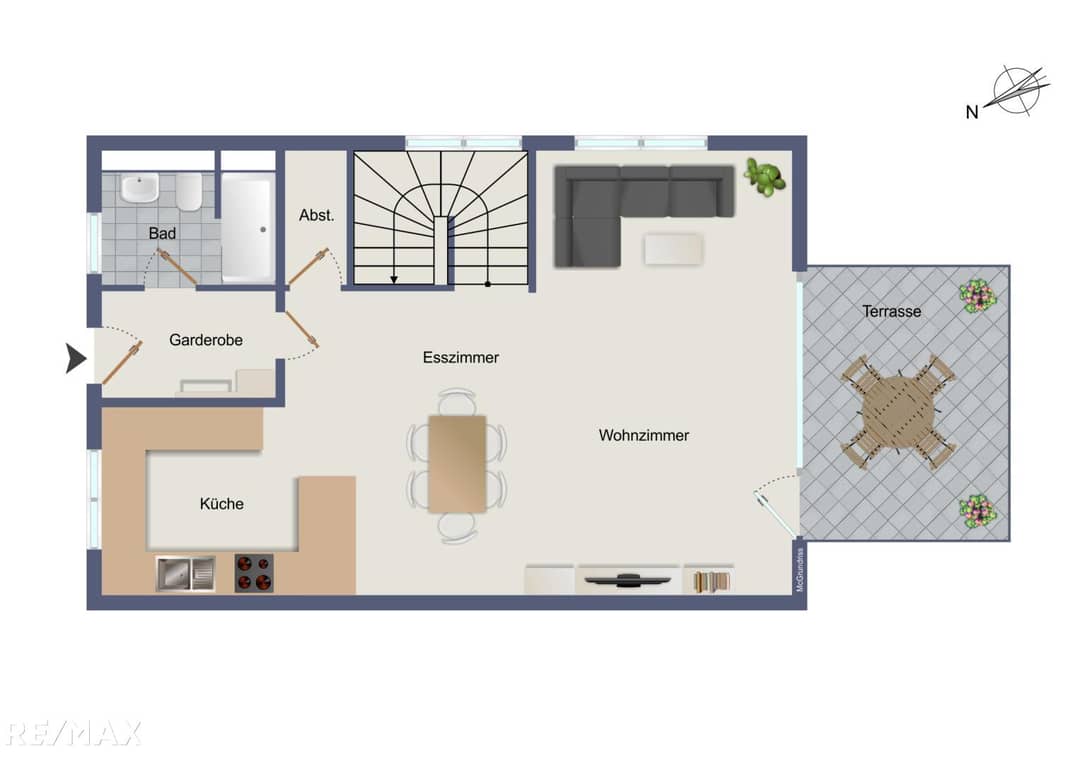 schematischer Grundriss EG