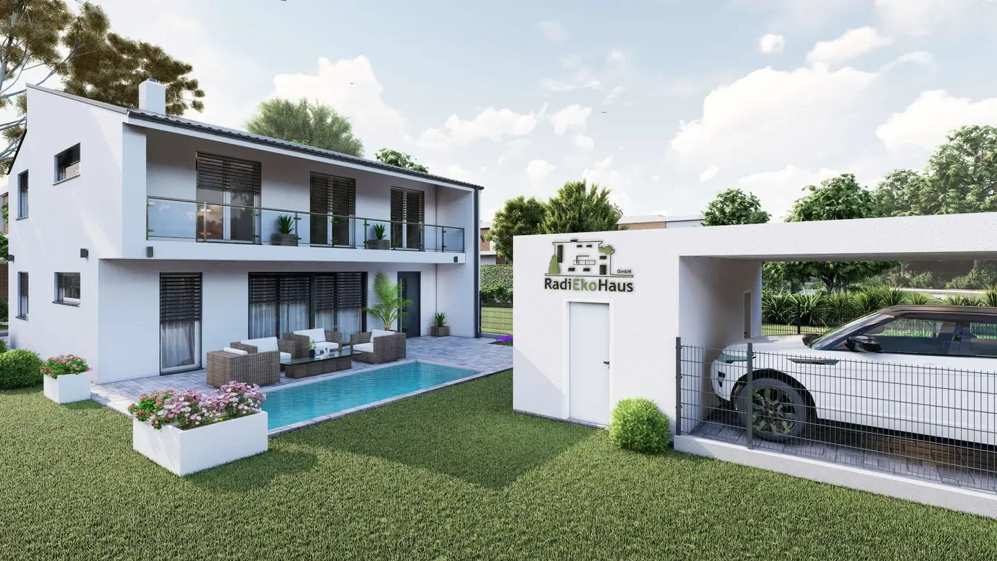 Rohbau in Fels am Wagram, Pool und Carport möglich