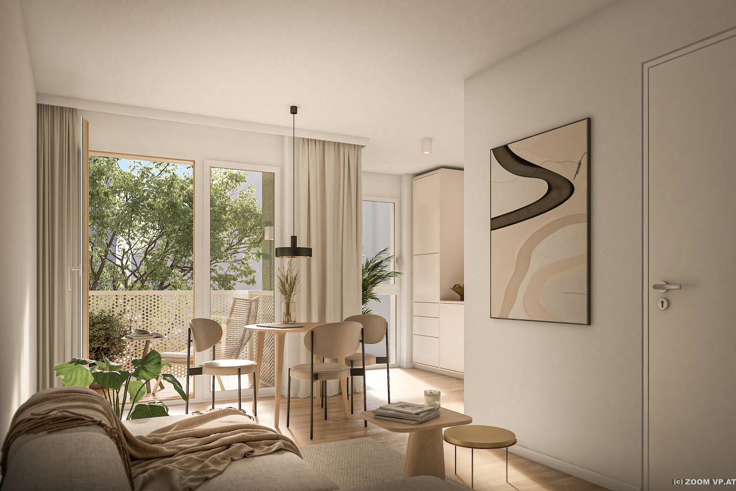 Apartment West Facing Balcony Near Main Train Station
