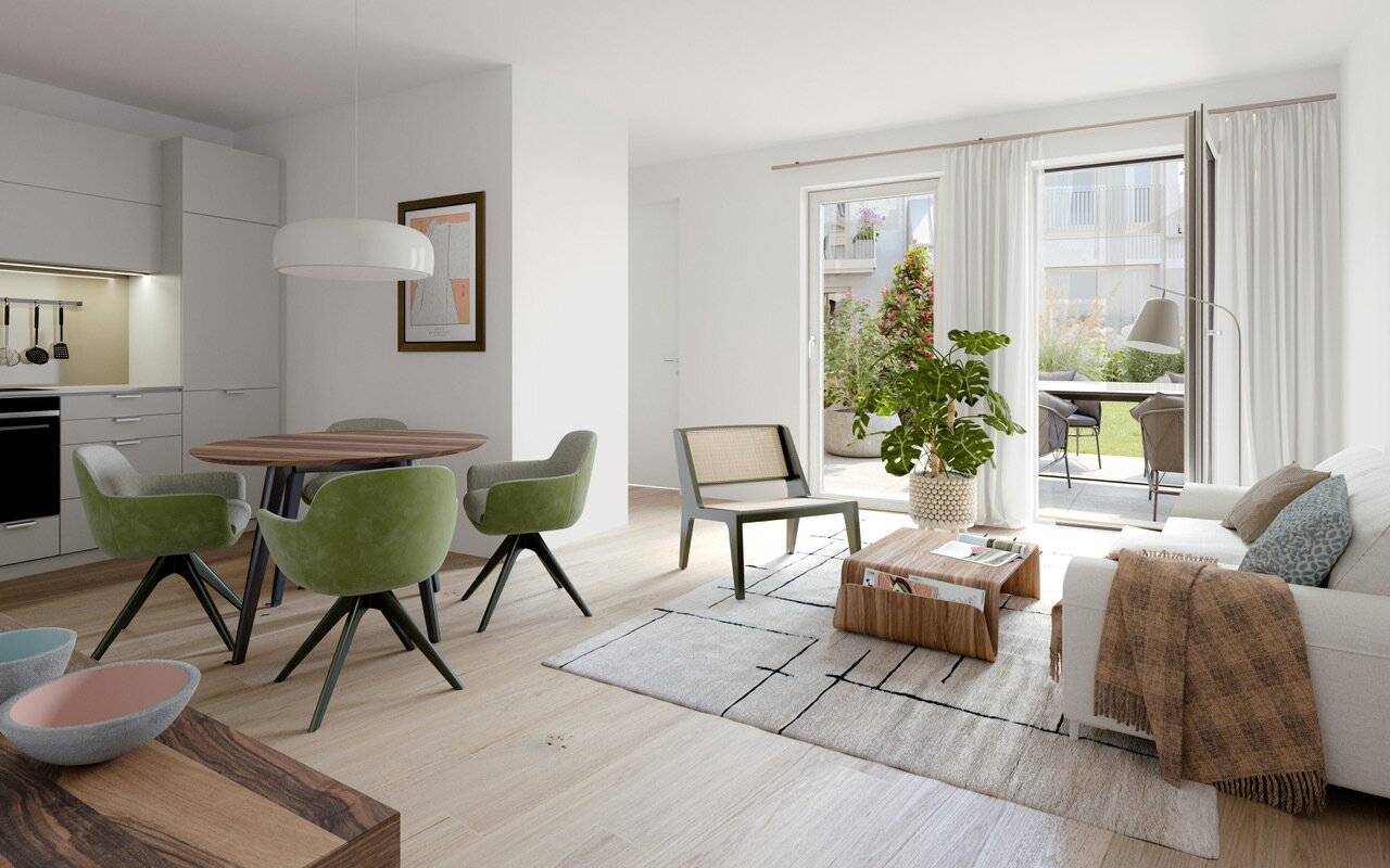 Apartment with garden and terrace in Nußdorf