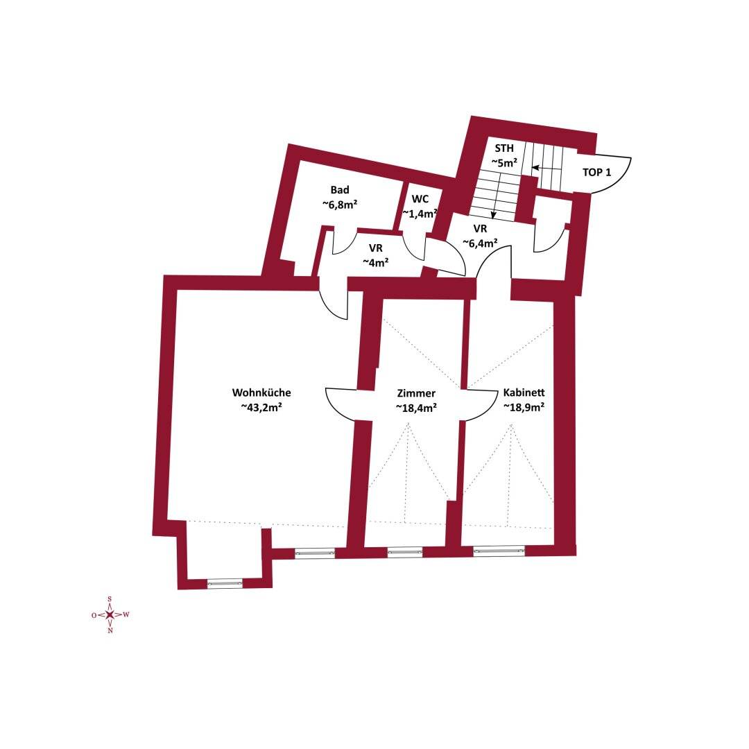 Apartment Nußdorf first occupancy turnkey
