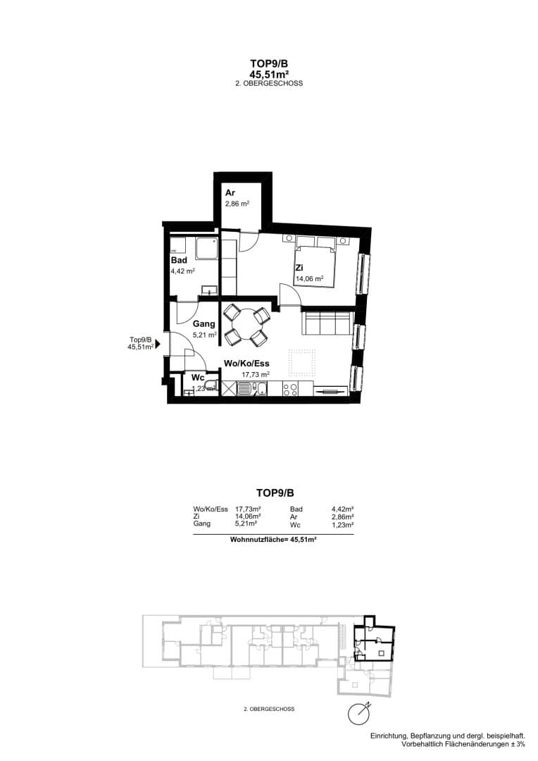 Dachgeschosswohnung Erstbezug Lichtdurchflutet
